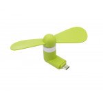 Wholesale Micro USB Android V8V9 Portable Cell Phone Mini Electric Cooling Fan (Green)